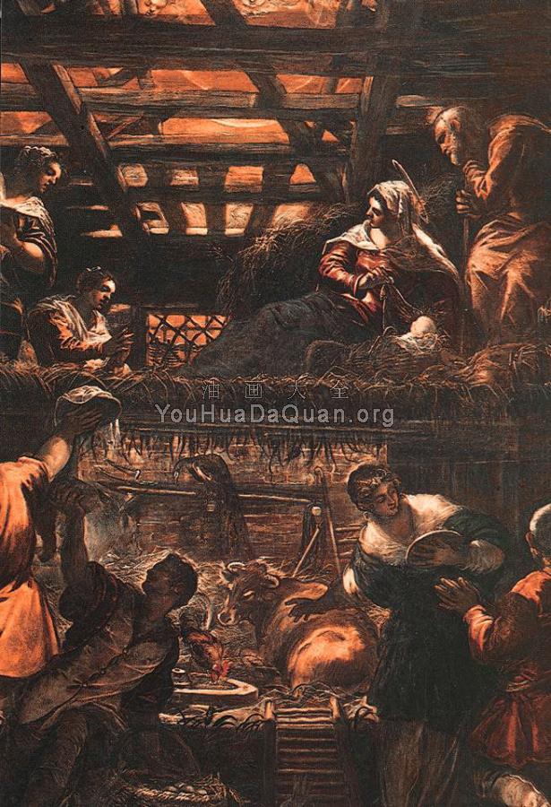 The Adoration of the Shepherds - 雅格布·罗布斯提·丁托列托